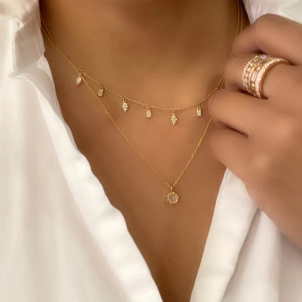 Sethi Couture Rose Cut Diamond Bethany Necklace main image 0