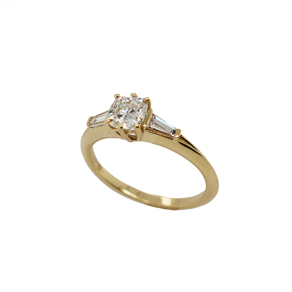 Three-Stone Diamond Engagement Ring