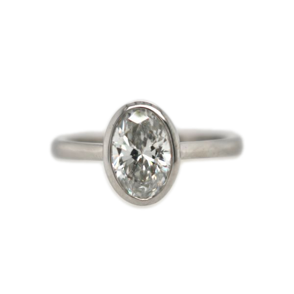 Oval Diamond Engagement Ring