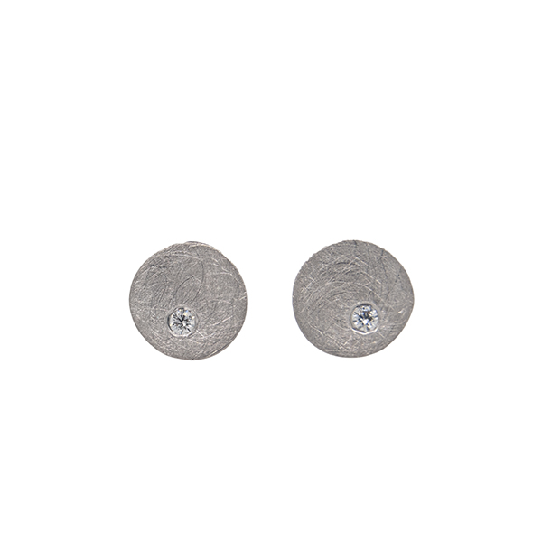 'Flo' Diamond Earrings, White Gold