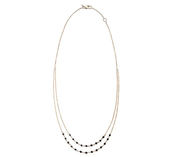 'Jillian' Double Black Diamond Necklace - Image 2