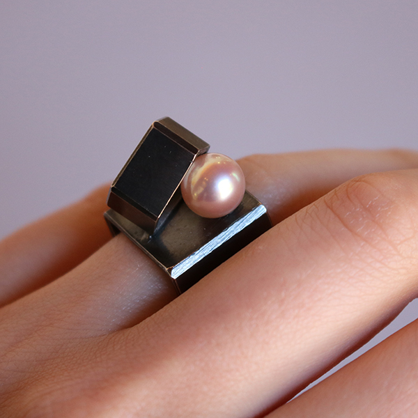 Pearl Square Ring