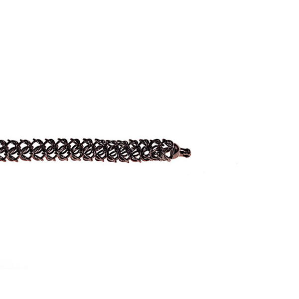 Bronze Colored Mesh Ring Chain 'Vario' Necklace