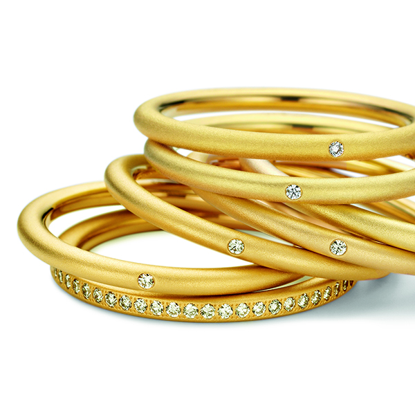 Full Eternity Diamond 'Color' Ring, Classic Yellow