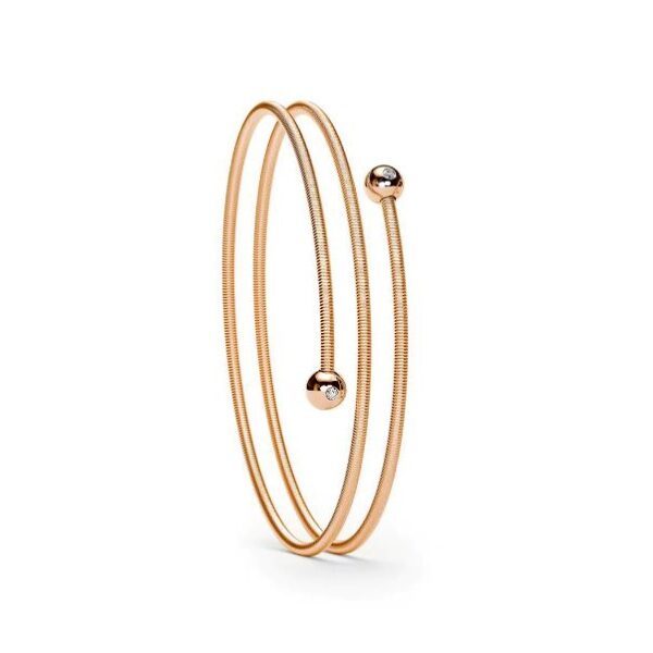 Double-Winding  'Colette C Embrace' Diamond Bracelet, Classic Red