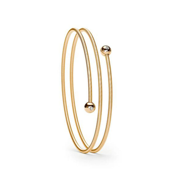 Double-Winding 'Colette C Embrace' Diamond Bracelet