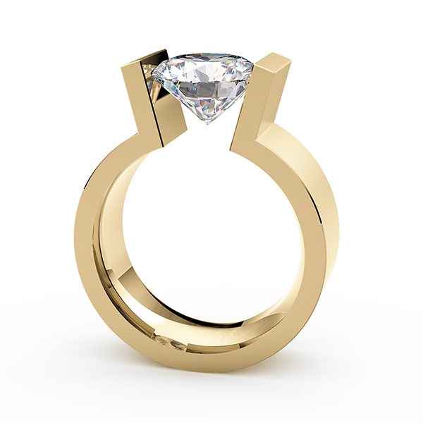 'High End' Tension Ring, Classic Yellow