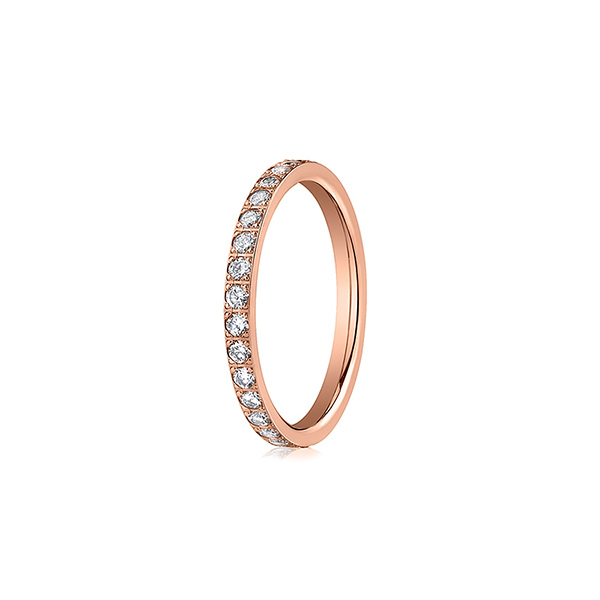 Bead-Set Diamond Half Eternity Band
