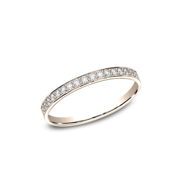 Bead-Set Diamond Eternity Band, Yellow Gold