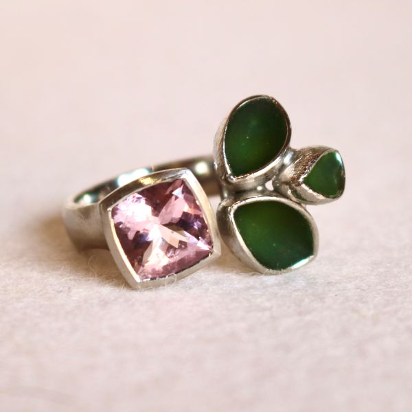 'Edelbecherling Cups' Morganite Ring