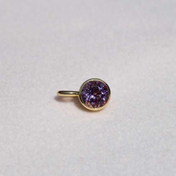 Lilac Amethyst 'Blub' Pendant, 10mm