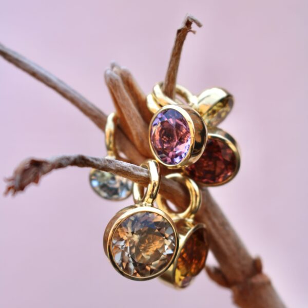 Light Smoky Quartz 'Blub' Pendant, 12mm - Image 3