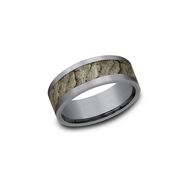 Lava Rock Bronze and Tantalum Band