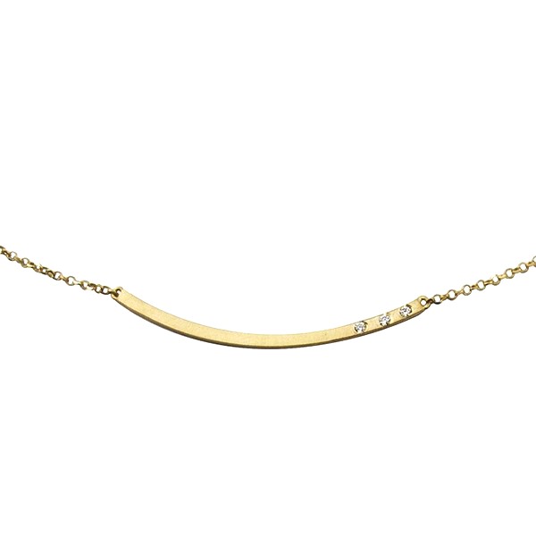 'Feel' Three Diamond Necklace