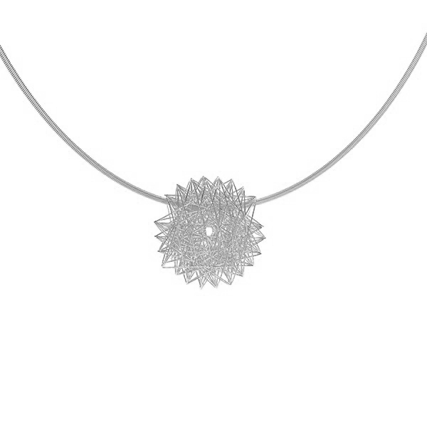 'Mini' Collection 'Filo D'Oro' Pendant, Platinum