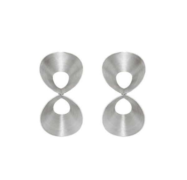 Silver 'Harmonia' Earrings - Image 2