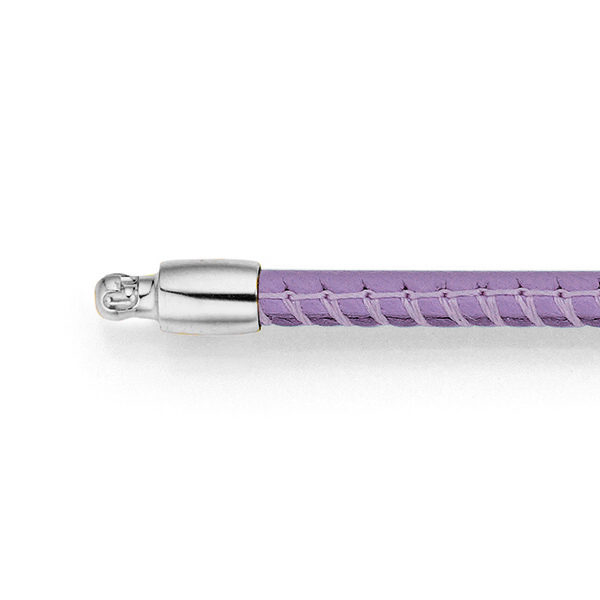 Lilac Leather 'Vario' Necklace