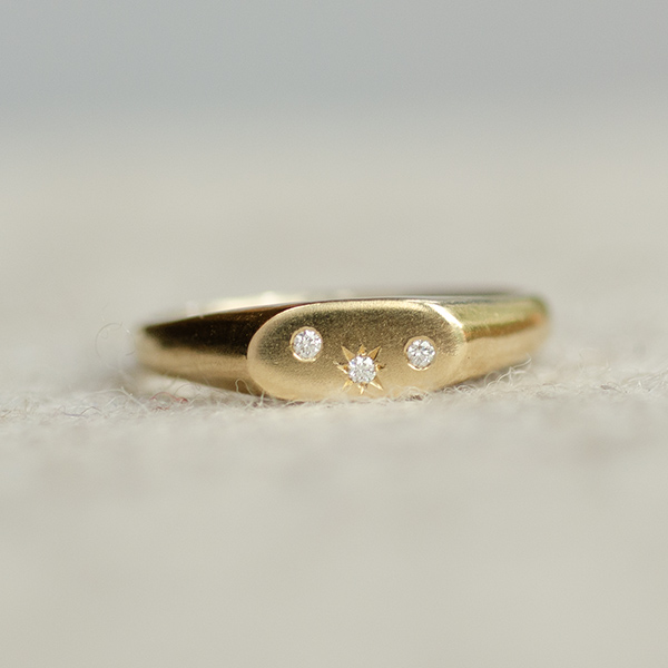 'Aster' Signet Ring