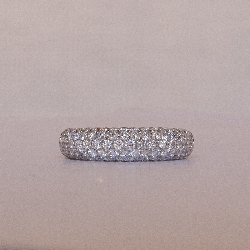 Diamond Pave Dome Ring