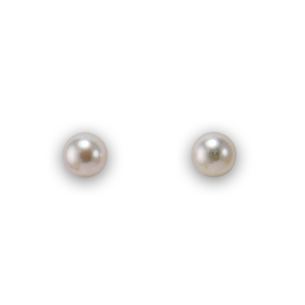 Pearl Stud Earrings, 7mm