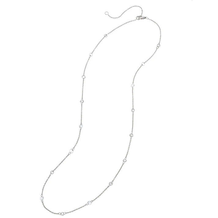 'Cien' Rose-Cut Diamond Necklace, White Gold