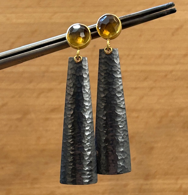 Citrine Trapezoid Earrings