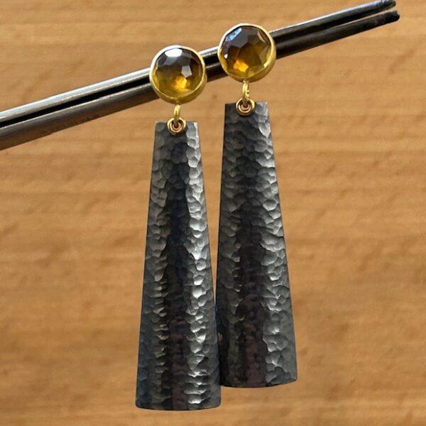 Citrine Trapezoid Earrings