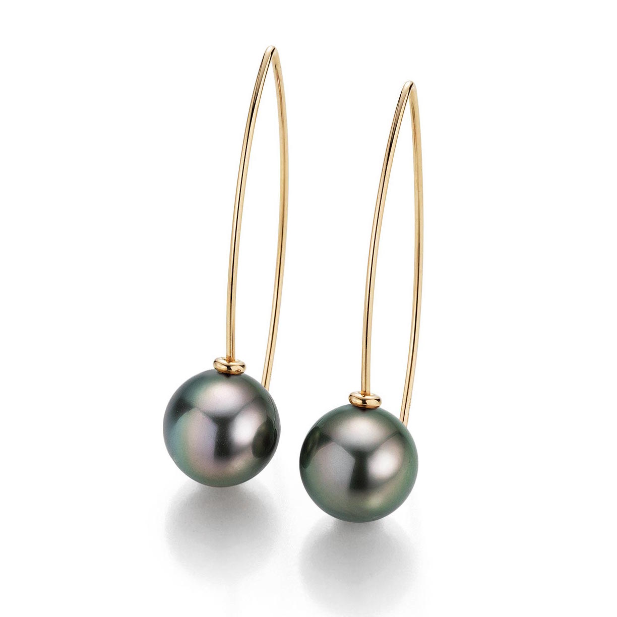 Tahitian Pearl Navette Earrings