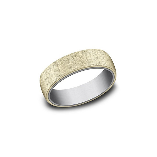 Swirl Yellow Gold and Tantalum Band