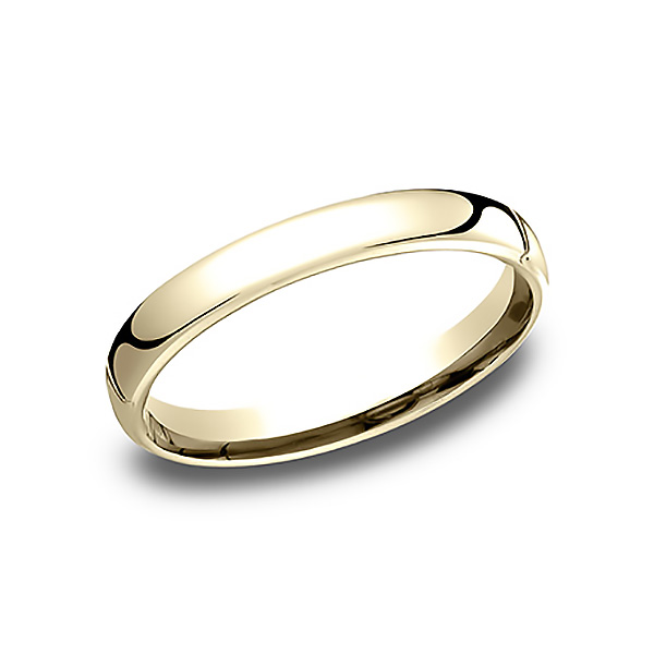 European comfort-fit wedding band (3.5mm)