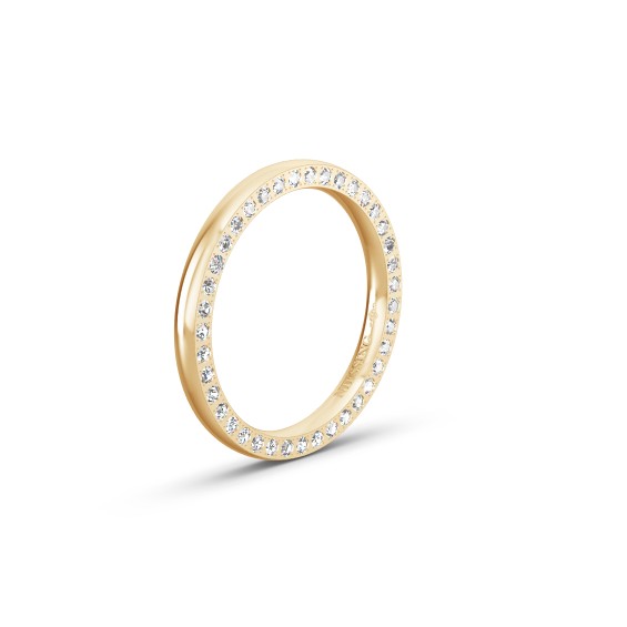 'Satellite Orbit' Diamond Band, Classic Yellow