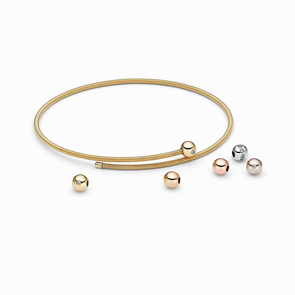 Double Sphere 'Colette C Embrace' Diamond Bracelet, Classic Yellow