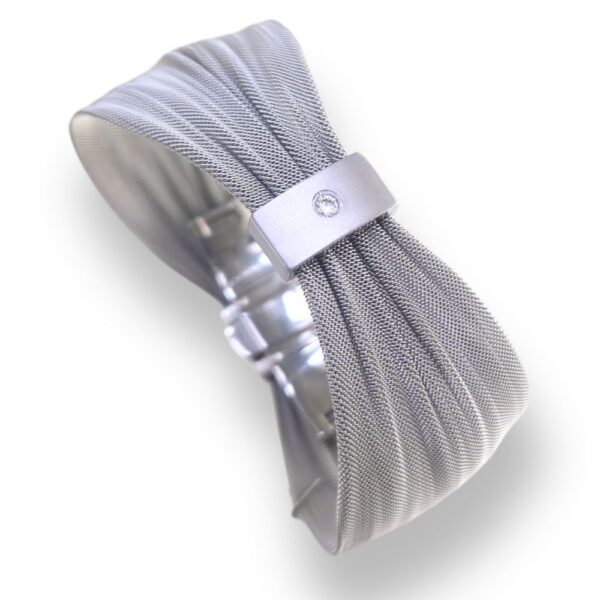 Diamond Pinched 'Milanese' Bracelet