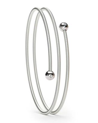 Double Winding 'Colette C Embrace' Bracelet, Platinum 950