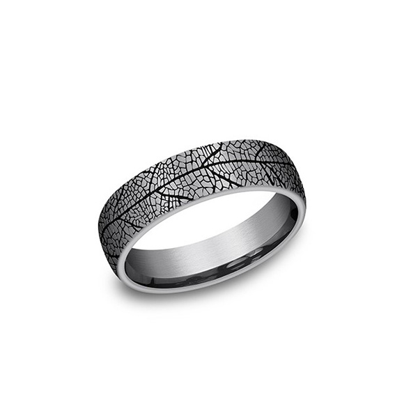 Leaf Pattern Tantalum Band