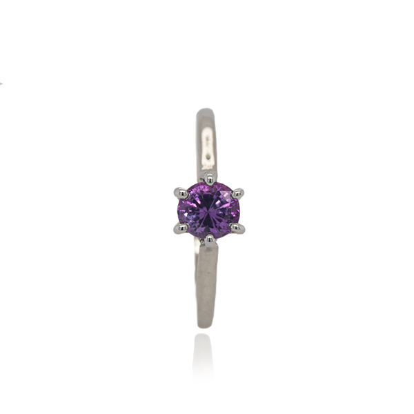Pink Sapphire Six-Prong Solitaire