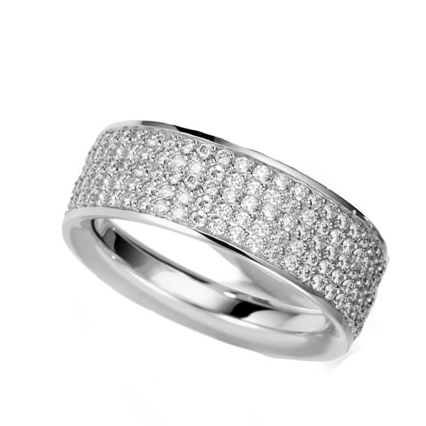 'Lily' Pave Diamond Band