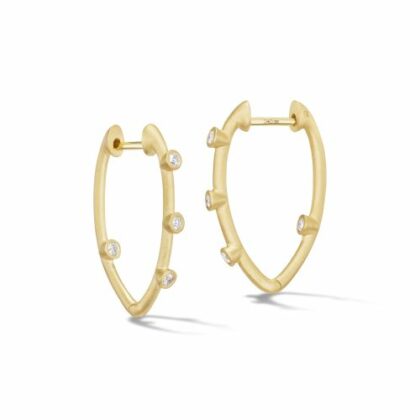 Cono Bow Huggie Earrings