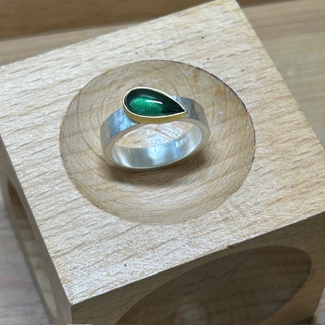 Green Tourmaline Ring