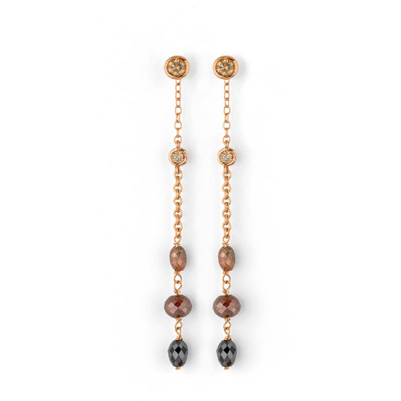 'Castaway' Diamond Bead Earrings