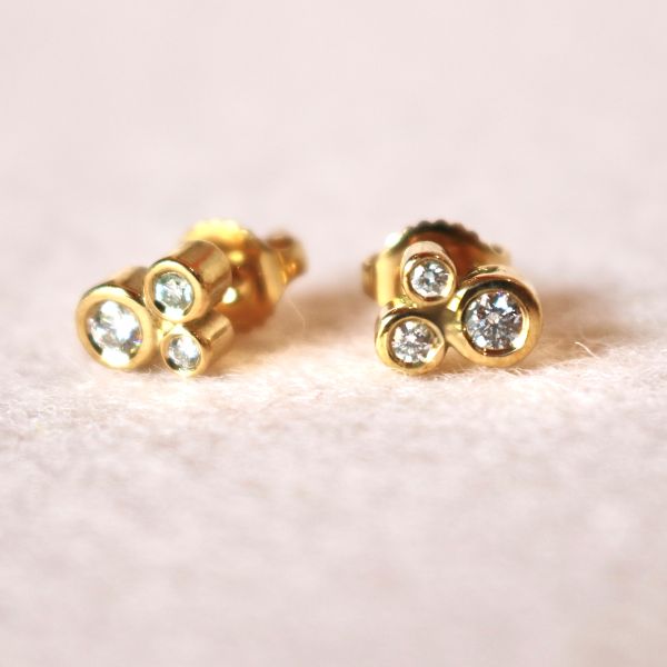 Scribble Cluster Stud Earrings