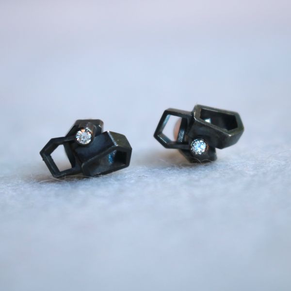 Box Stud Earrings
