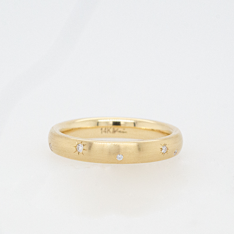 European comfort-fit wedding band (3.5mm)