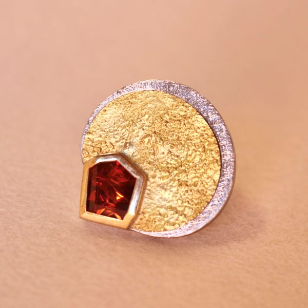 Munsteiner Spessartite Garnet Ring