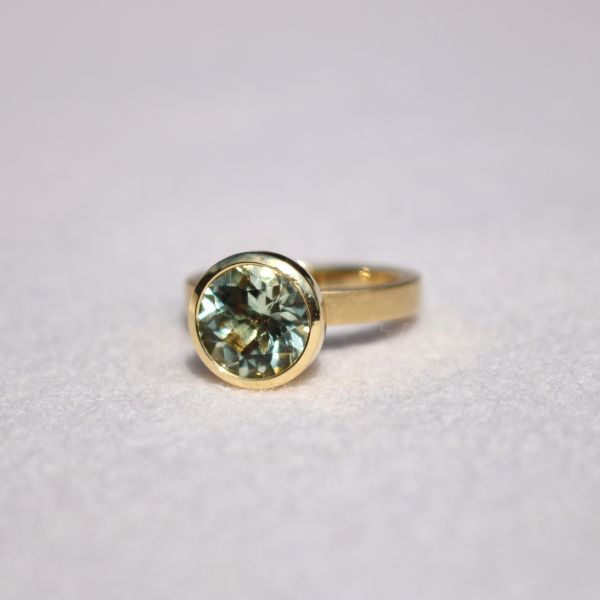 Mint Citrine 'Blub' Ring