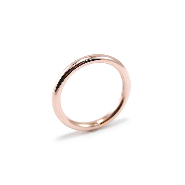 Round Profile Band, Rose Gold