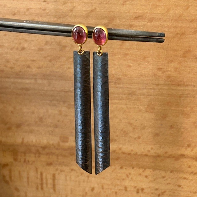 Pink Tourmaline Earrings